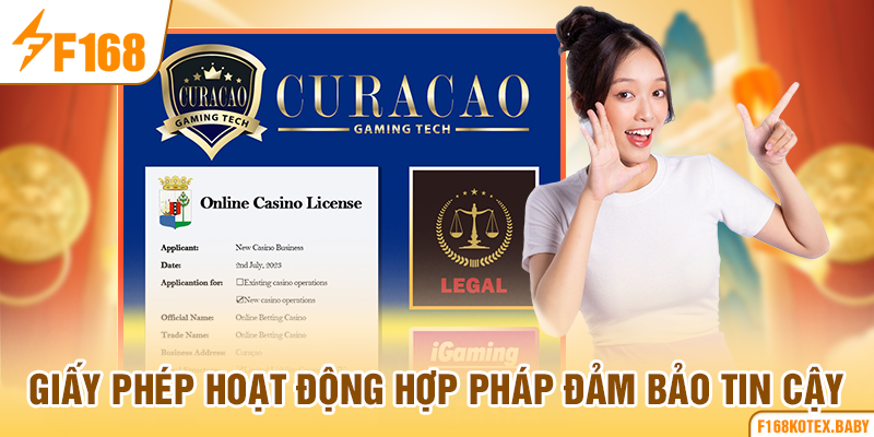 Giấy phép hoạt động hợp pháp đảm bảo tin cậy