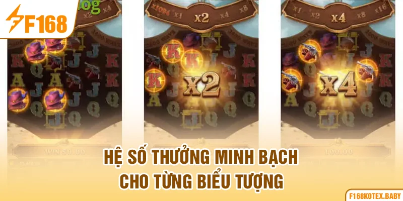 Hệ số thưởng minh bạch cho từng biểu tượng